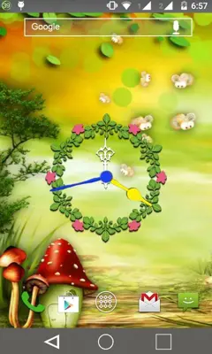 Nature Clock Live wallpaper android App screenshot 4